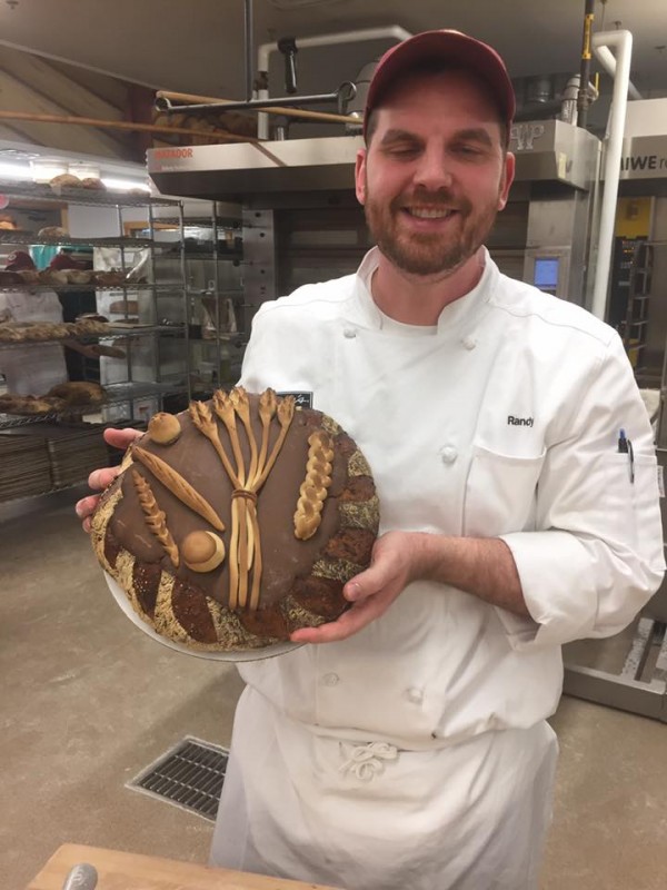 randy with a fancy loaf of bread