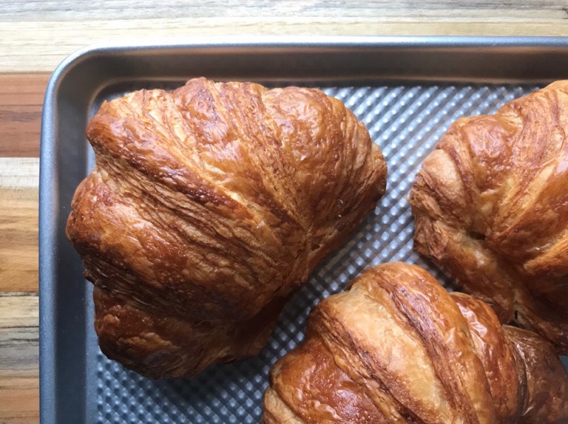 croissants on a sheet pan