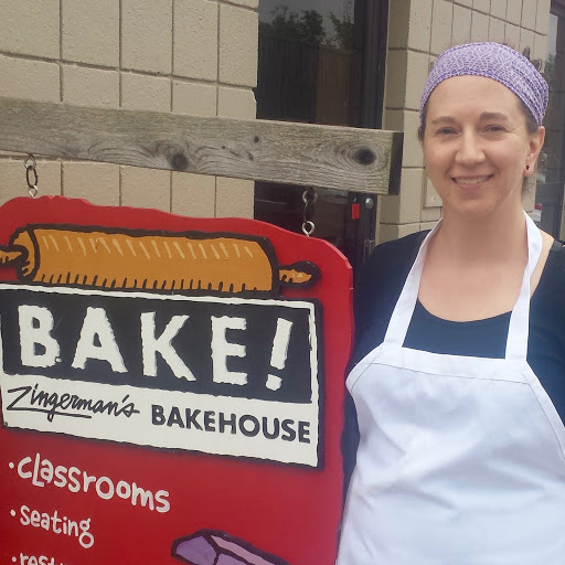 sara molinaro by the BAKE! sign