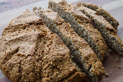 soda bread sliced