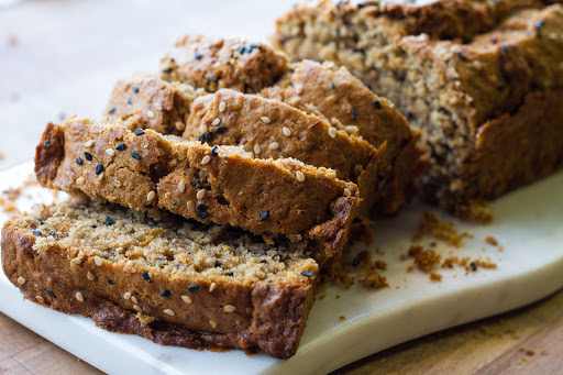 tahini banana bread