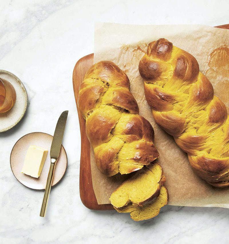 Pumpkin Challah by by Evan Sung