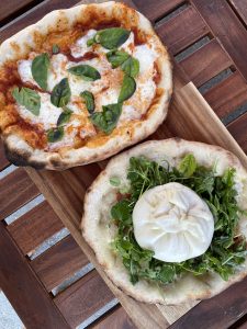 pizza with burrata