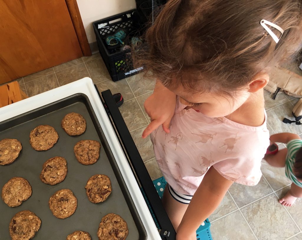 cookie dough cookies cooling