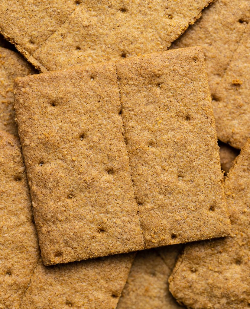 a pile of Graham crackers