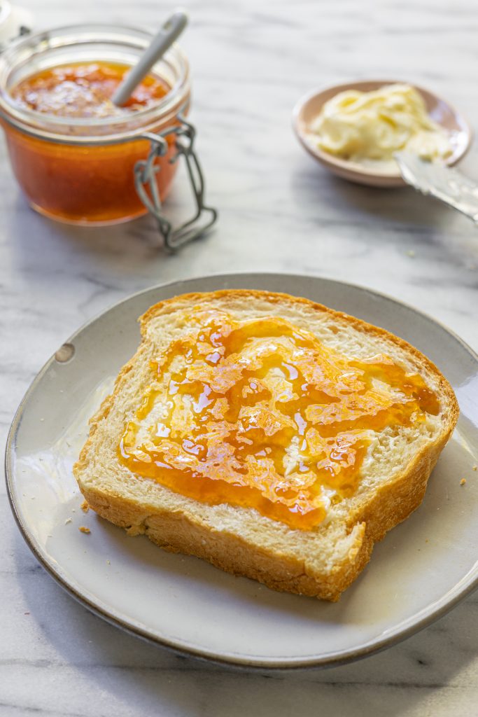 food for thought apricot preserves on toast