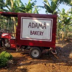 a delivery truck from adama bakery in uganda