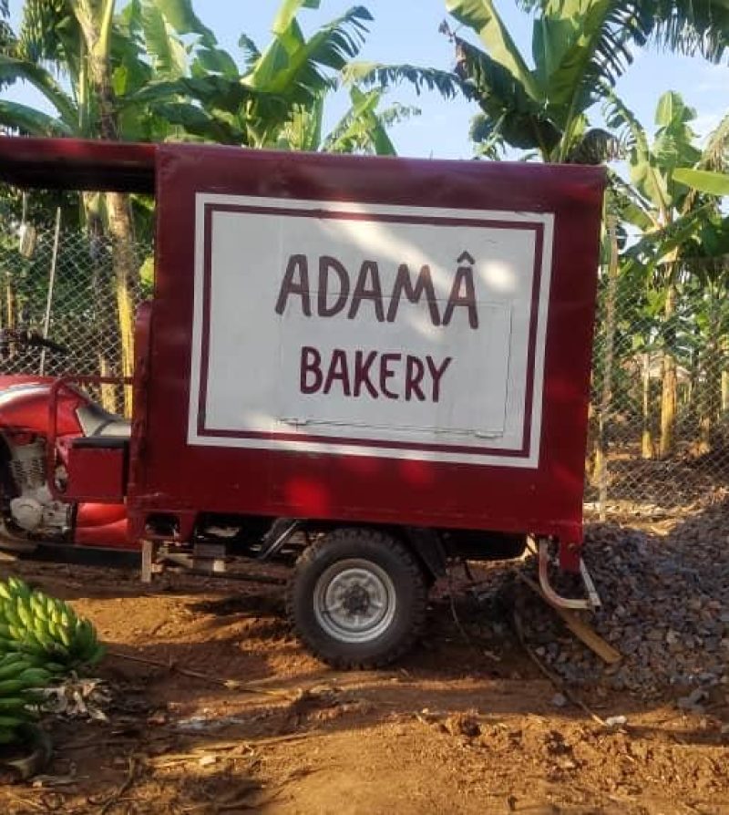 a delivery truck from adama bakery in uganda