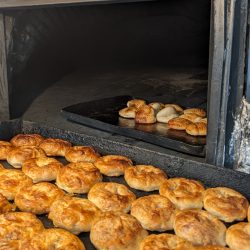 boyoz coming out of the oven